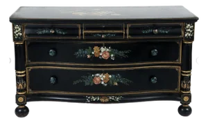 Dauler Close and Johns Hand Painted Mahogany Dresser