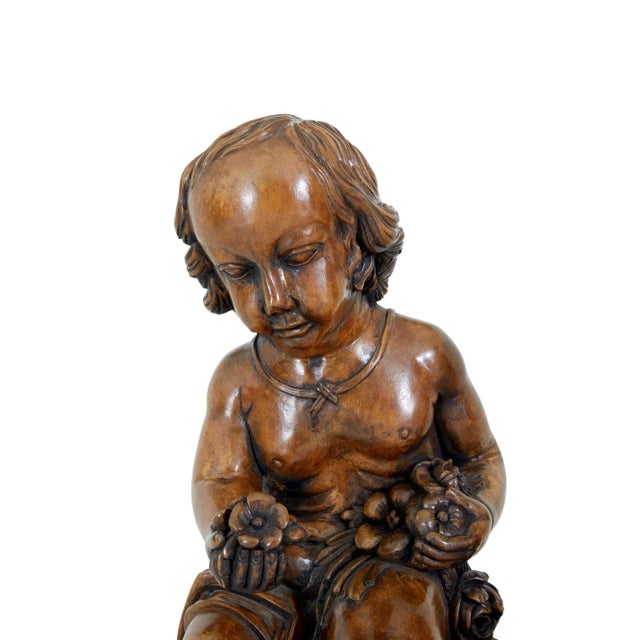 Gothic Revival Carved Cherubs, Set of 2 For Sale - Image 6 of 9