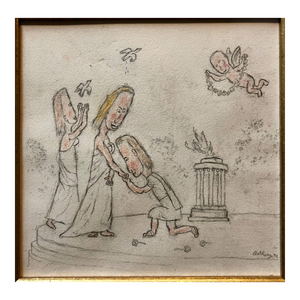 William Anthony, William Anthony 1992 Caricature Drawing Will You Marry Me?, 1992