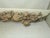 Antique French carved wood fragment, c.1900 This is a well carved floral vine and ribbon architectural fragment mounted on...