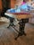 Antique 19th Century Victorian Ornate Cast Iron Parlor Bench With Patchwork Jacquard Cushioned Seat For Sale In Minneapolis - Image 6 of 8