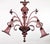 Ercole Barovier Large Mid-Century Aubergine Murano Chandelier in the Manner of Ercole Barovier For Sale - Image 4 of 16