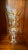 Vintage Bohemia Crystal Vase With Frosted Gold and Silver Leaf Pattern For Sale In San Francisco - Image 6 of 8