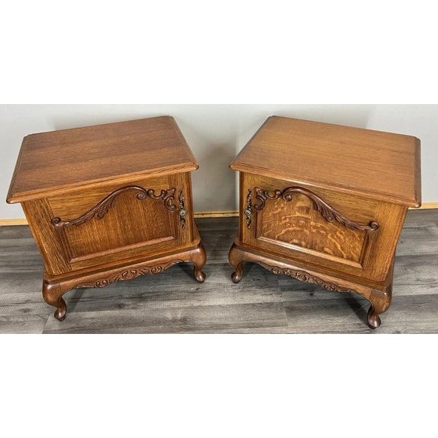 Vintage Louis XVI French Bedside Tables, Set of 2 For Sale - Image 17 of 17
