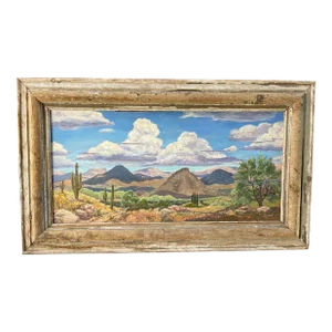 Signed Southwestern Landscape Painting