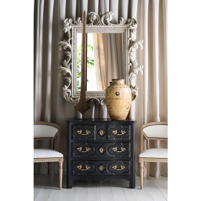 Century Furniture Tara Shaw for Century Furniture Louisxiv Nightstand-French Ebonized Noir For Sale - Image 4 of 5