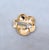 1980s Vintage 1980s Signed Courreges Paris Goldtone & Rhodium Plated Rhinestone Brooch For Sale - Image 5 of 7
