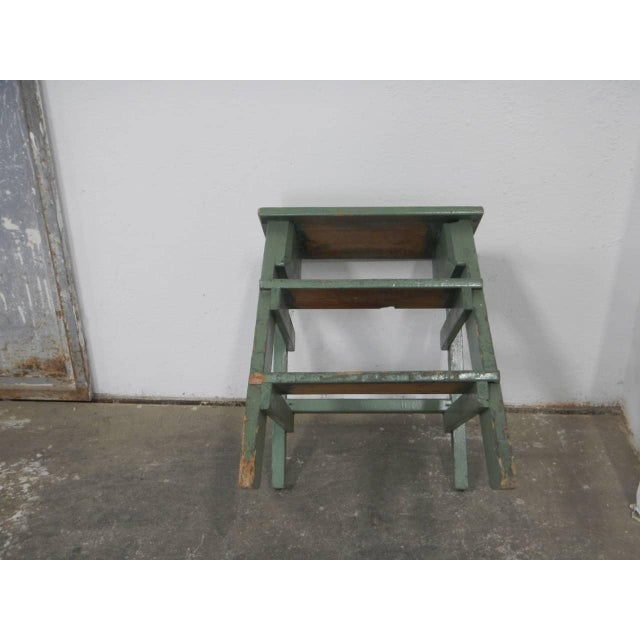 Fir Wood Stool Ladder, 1960s For Sale - Image 6 of 9