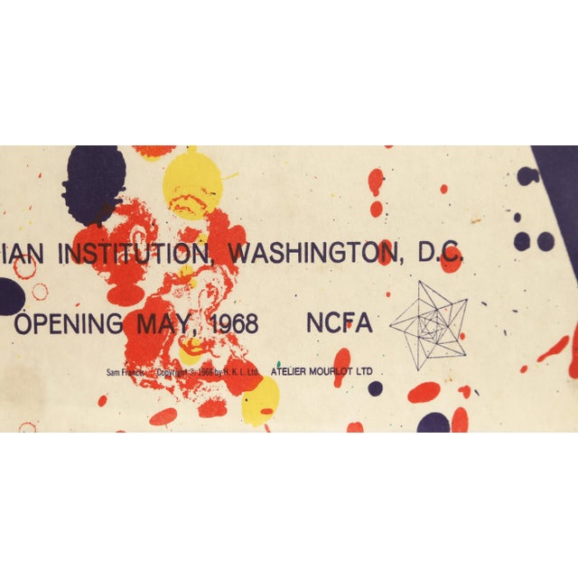 Artist: Sam Francis, After, American (1923 - 1994) Title: Smithsonian Poster Year: 1968 Medium: Offset Lithograph Size: 38...