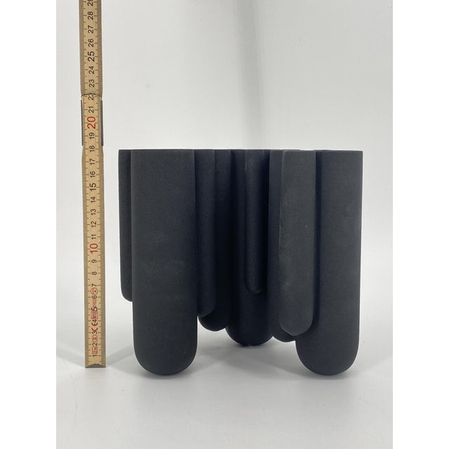 Postmodern Cylindrical Vinyl Vase by Robert Bronwasser, Studio Smool for Goods, Netherlands For Sale - Image 3 of 15