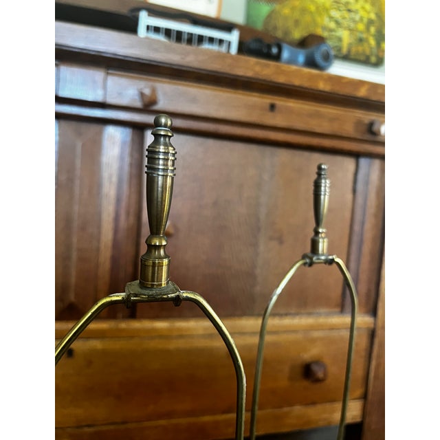 Vintage St. Clair House of Glass Paperweight Lamps Orig. Morlee Shades - a Pair For Sale - Image 6 of 6