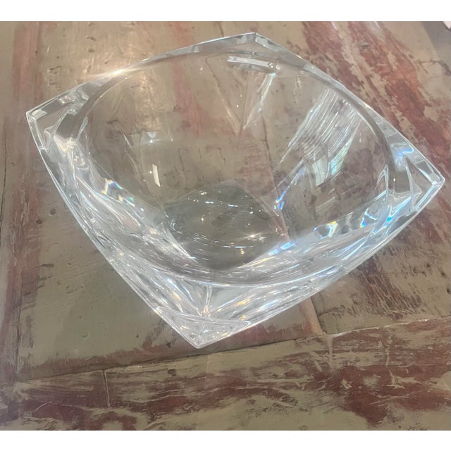 Traditional 1980s Clear Heavy Glass Waterford Bowl For Sale - Image 3 of 11
