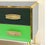 Mid-Century Modern Italian Multi-Color Six-Drawer Chest / Cabinet on Brass Legs For Sale - Image 4 of 10