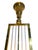 Early 20th Century Rectangular Industrial Brass and Glass Rod Vintage Chandelier For Sale - Image 11 of 18