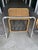 Brown Harvey Probber Style Vintage Unmarked Chrome Tube Cantilever Wicker Lounge Arm Chairs For Sale - Image 8 of 12