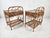 Wood Vintage Bamboo Nightstands, Indonesia, 1970s, Set of 2 For Sale - Image 7 of 8