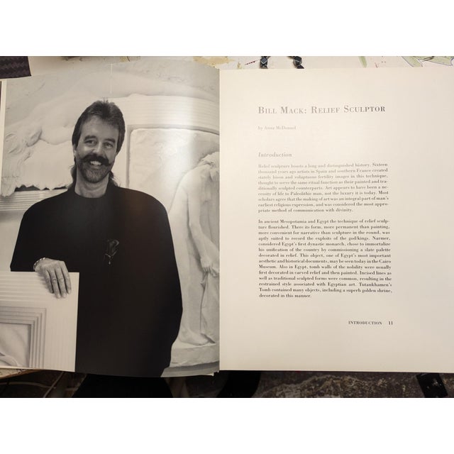 1980s Bill Mack Relief Sculpture and Signed Book For Sale - Image 11 of 11