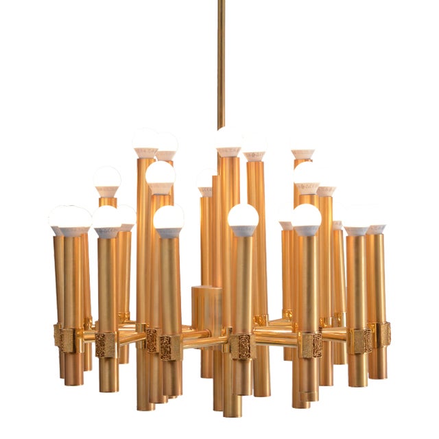 Vintage Sputnik Chandelier by Angelo Brotto for Esperia For Sale