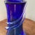 Mid 20th Century Modern Cobalt Blue Murano Style Art Glass Vase For Sale - Image 9 of 12