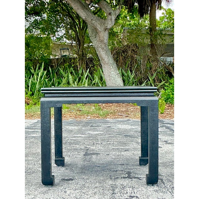 Elevate your living space with this exquisite vintage Karl Springer Chinese Style Game Table. Crafted in the 1970s, this...