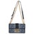 Blue Denim Oblique 30 Montaigne East West Chain Bag For Sale - Image 9 of 10