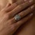 1940s 1940s Retro 2.60 Carat Diamond 14k White Gold Cocktail Ring, Size 5.5 For Sale - Image 5 of 6