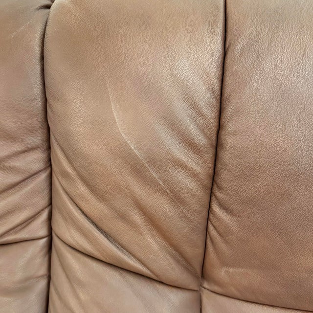 Animal Skin Ekornes Stressless Buckingham High-Back Two-Seater Reclining Loveseat For Sale - Image 7 of 12