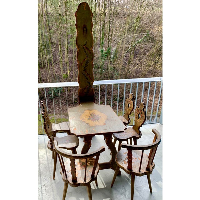 Alpine Chairs and Folding Table, Set of 7 For Sale - Image 4 of 18