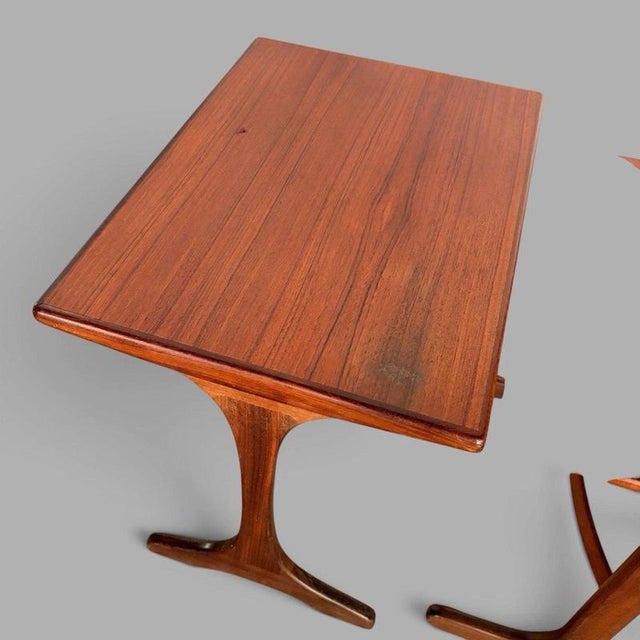 1960s Mid-Century Teak Nest of Three Tables by V. B. Wilkins for G Plan, 1960s For Sale - Image 5 of 7
