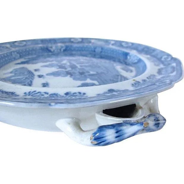 C.1820 Butterfly Border Willow Hot Plate For Sale - Image 4 of 6