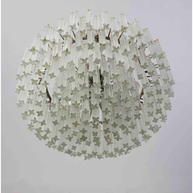 Trilobo ceiling lamp by Venini, Italy 1970s. Metal and Murano Glass. Cm 67,00 x 78,50. Very good condition. This piece is...