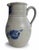 Vintage Rowe Pottery Works Wisconsin Salt-Glazed Stoneware Cobalt Bird Pitcher For Sale - Image 4 of 8