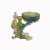 Figurative Crystal Glass Liuli Pate-De-Verre Green Tree Stem Pipa Display Figure For Sale - Image 3 of 6