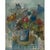Mid-Century Modern Id Century Modernist Floral Still Life Oil Painting by Marcel Mortier in Original Gold Leaf Frame For Sale - Image 3 of 17