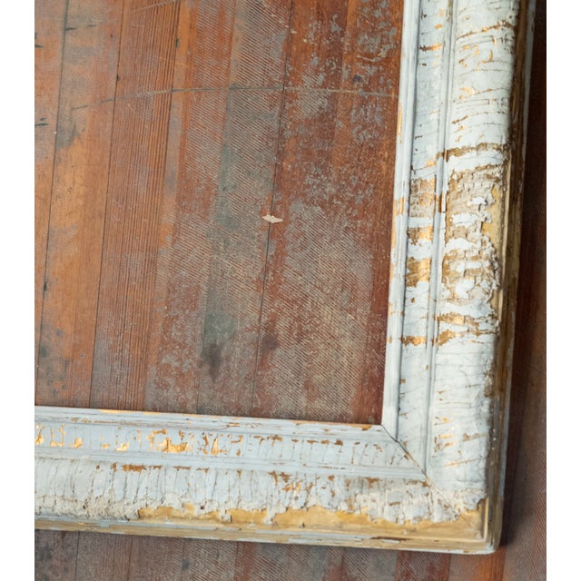 20th Century Rustic Wabi Sabi Newcomb-Macklin Gilt Plaster Painting Picture Frame For Sale - Image 4 of 12