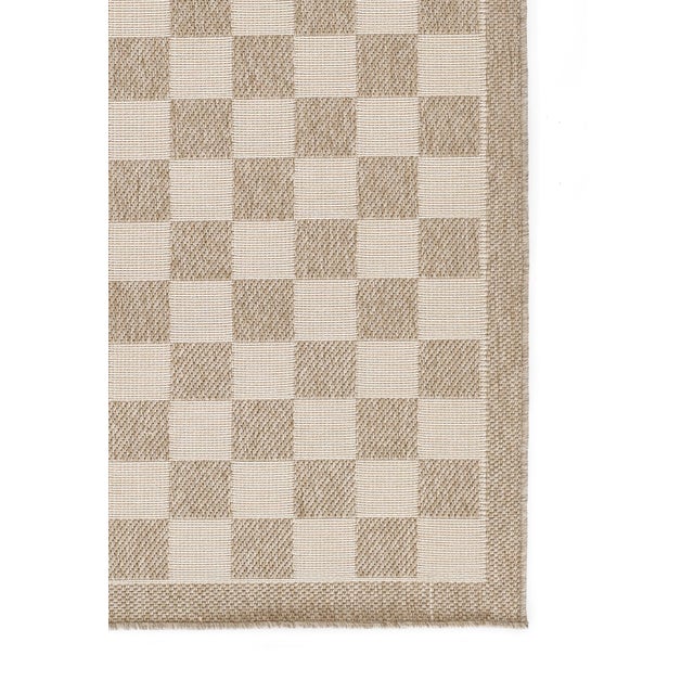 2020s Erin Gates by Momeni Saybrook Check Grey Indoor/Outdoor Area Rug 6'6" X 9' For Sale - Image 5 of 12