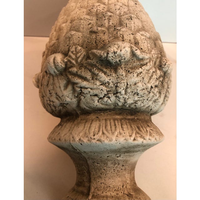 Vintage Concrete Acorn Garden Ornament For Sale - Image 4 of 10