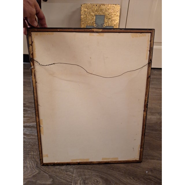 Paper David Croland 1975 Mixed Media, Pastel on Paper, Framed For Sale - Image 7 of 7