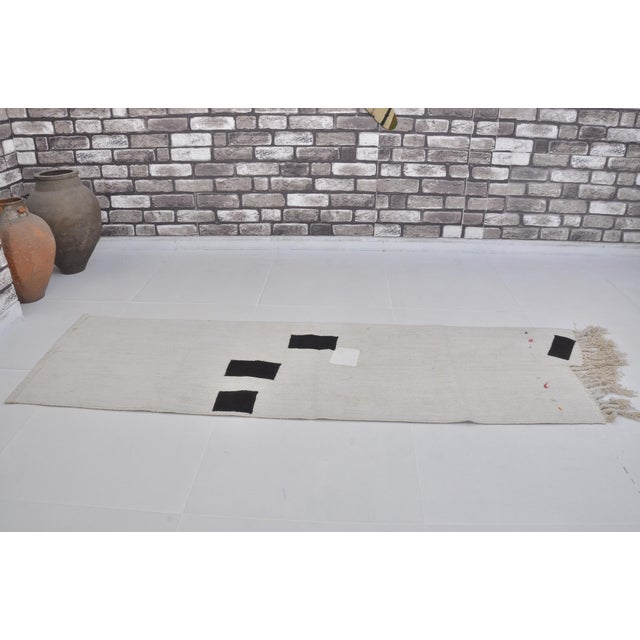 Vintage Antique Hemp Kilim Rug For Sale - Image 10 of 10