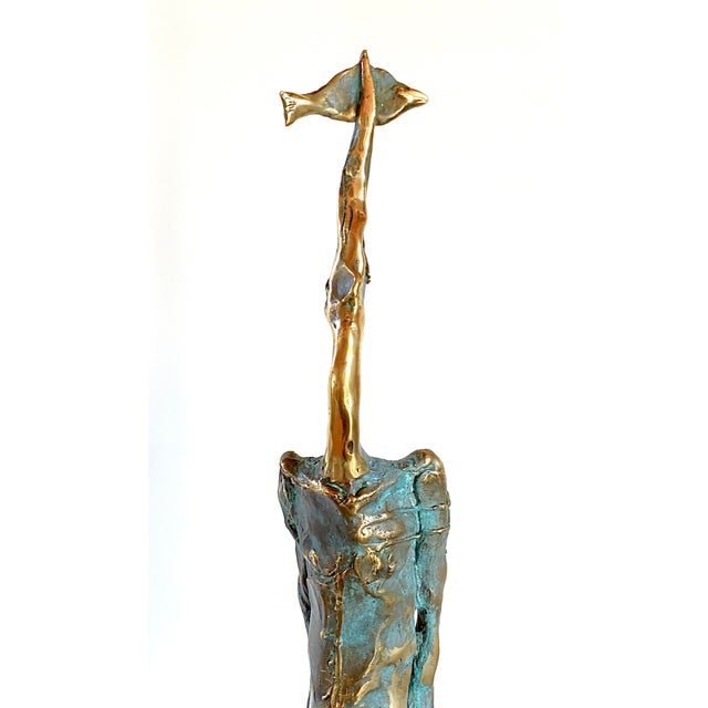 Early 21st Century The Last Fisher Bronze Sculpture by Gyunay Aliev For Sale - Image 5 of 8