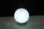 Metal Mid-Century Swirl Murano Glass Ball Table Lamp with Chrome Base, 1970s For Sale - Image 7 of 13