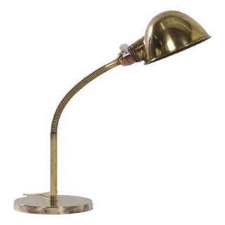 Bronzed Copper Model No. 15 Desk Lamp by H. Busquet for Hala, 1930s For Sale