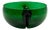 Mid-Century Green Glass Bowl, Italy, 1960s For Sale