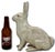 Very Large & Heavy Antique American Rustically Aged Cast Iron Rabbit Garden Ornament or Doorstop - Circa 1920s For Sale - Image 16 of 18