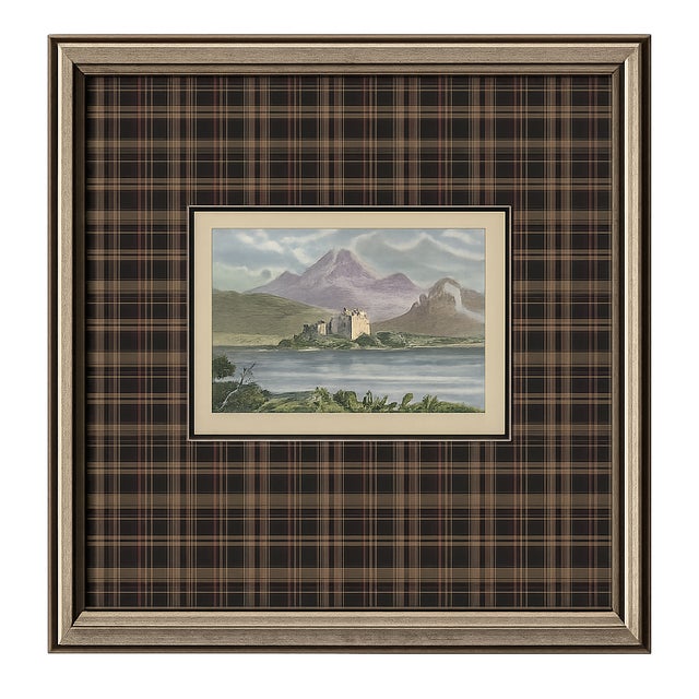 Paint Late 19th Century Hand-Colored Scottish Highland Miniatures Custom Framed Watercolors Inspired by Historic Western Highland Views - Set of 7 For Sale - Image 7 of 8