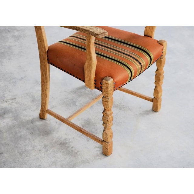 Set of Vintage Danish Brutalist Dining Chairs, 1960s For Sale - Image 6 of 10