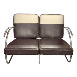 1925 Art Deco Paris Expo Machine Age Modernist Streamline Bench For Sale