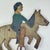 Antique Folk Art Sheet Metal Rider on Horse/Mule Toy/Sculpture, Hand Painted For Sale In New York - Image 6 of 13