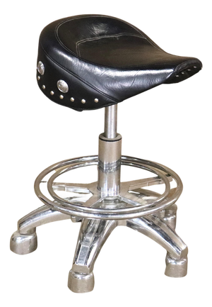 Mid 20th Century Motorcycle Throne Stool