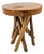 Vintage Rustic Tree Branch Stump Wood Side Table For Sale